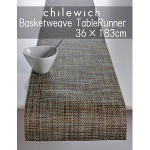 未使用❤️チルウィッチ❤️テーブルランナー❤️バスケットウィーブ❤️ナチュラル chilewich/チルウィッチ バスケットウィーブ テーブルランナー36cm