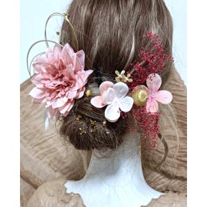 【髪飾り】大輪造花 ダリア 卒業式 袴 成人式...の詳細画像4