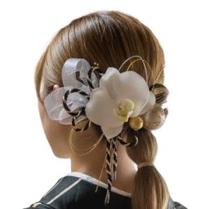 【髪飾りTata8】成人式 結婚式 卒業式 振袖 袴 七五三 着物 和装 ヘッドドレス 高級造花胡蝶...