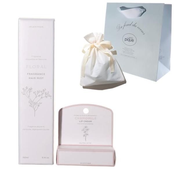 ラッピング用 巾着＆ショッパー付　gelato pique ジェラートピケ ギフトセット 2点セット...