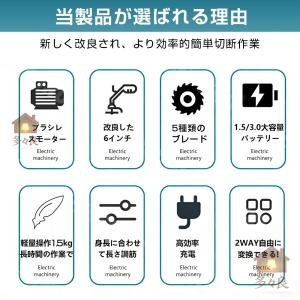 【2026年新発売】草刈り機 充電式 5種類替...の詳細画像4
