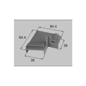 LIXIL/TOSTEM 窓サッシ用部品 気密材・パッキン 装飾窓：水切りコーナーキャップ40mm9...