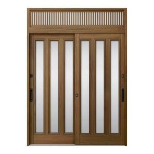 玄関引戸JS 24P型 2枚建戸 ランマ付き 16923 W：1,692mm × H：2,337mm