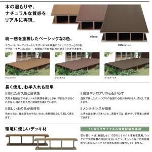 低価格ウッドデッキリクシルレストステージ3 5間6尺w間口6196 D出幅1803 5mm 標準束柱床板キャップアルミ形材基礎lixil 人工木材縁台おしゃれdiy 超新作