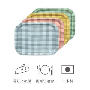 TATSU-CRAFT（タツクラフト） NS トレー L 42cm チェック トレイ お盆