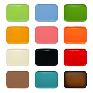 トレー トレイ お盆  お盆 おしゃれ 滑り止め付 電子レンジ対応 カフェ プラスチック 日本製