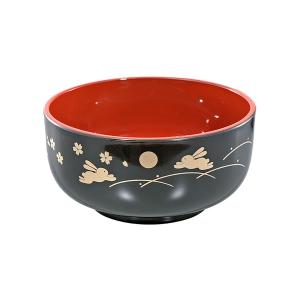中丼 月うさぎ 黒 直径１２ ９ 高さ６ ３ｃｍ 2tnh 100円雑貨 日用品卸 Bababa 通販 Yahoo ショッピング
