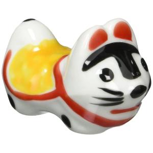 光陽陶器 箸置き 黄 約4.3×2.5.cm こま犬箸置き 黄 23451