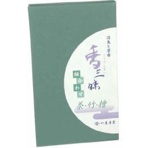 薫寿堂 香三昧 組合せ スティック3種(茶、竹、檜)×各約40本 518