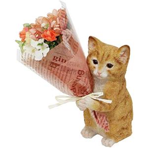 丸和貿易 置物 CTミニョンブーケ ねこ 4208673-01