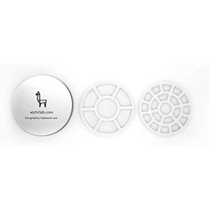 Etchrエッチャー 磁器製ミニパレット 2枚セット 19仕切り+混色仕切りパレット