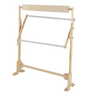 クロスステッチフレーム 刺フレーム 木製 大型刺しゅう枠 洋裁編み用スプリットレールスクロールフレーム