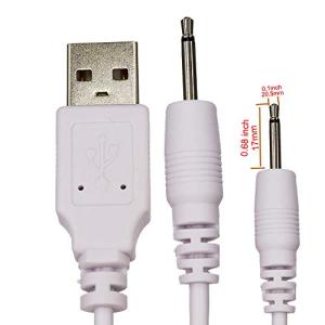 充電式ワンド用USBアダプターコード2.5mm DC高速充電ケーブル