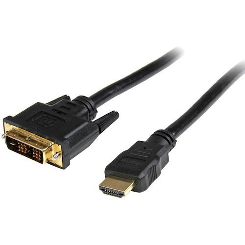 スターテック　ディスプレイ変換ケーブル／ＨＤＭＩ　−　ＤＶＩ−Ｄ／１ｍ／ＨＤＭＩオス・ＤＶＩオス (...