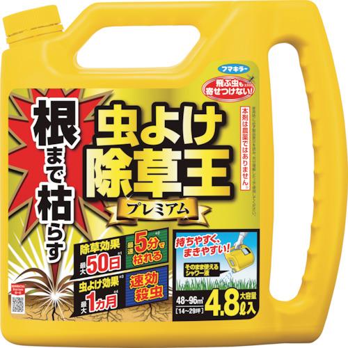 フマキラー　除草剤　根まで枯らす虫よけ除草王プレミアム　4.8L　450026　（629-8093）...