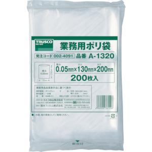 TRUSCO 小型ポリ袋 縦300X横200Xt0．05 200枚入
