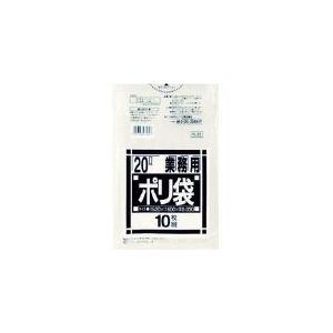 サニパック　Ｎ−２３Ｎシリーズ２０Ｌ　透明　１０枚 日本サニパック（株） (N-23-CL) (375-4677)