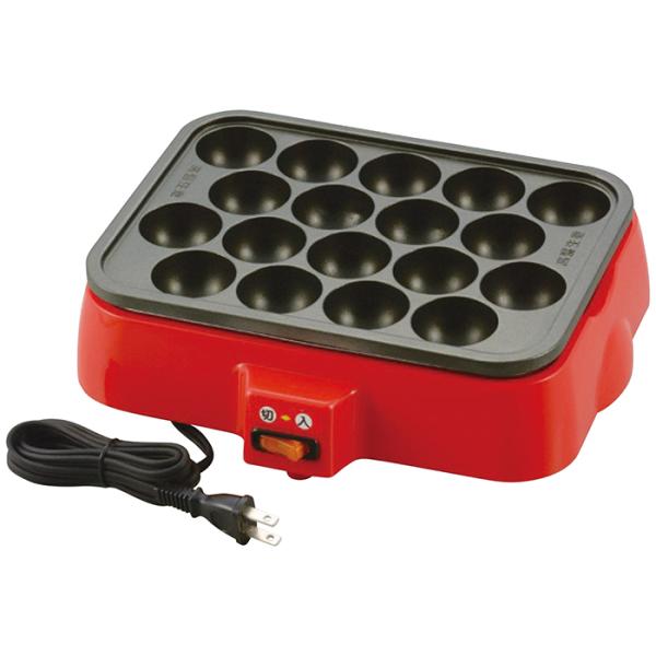 (直送品　代引不可)  新津興器  ホームスワン 着脱式 角型電気たこ焼き器 18穴 NT-400 ...