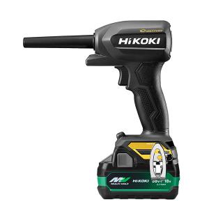 (あすつく)(限定色　黒金)HiKOKI　18Ｖコードレスエアダスタ　ブラック＆ゴールド RA18DA(2XPZ)(BG)※バッテリー×2個、充電器、ケース付｜タツマックスメガ