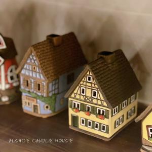 キャンドルハウス 煙突 リトアニア 陶器 キャンドルホルダー