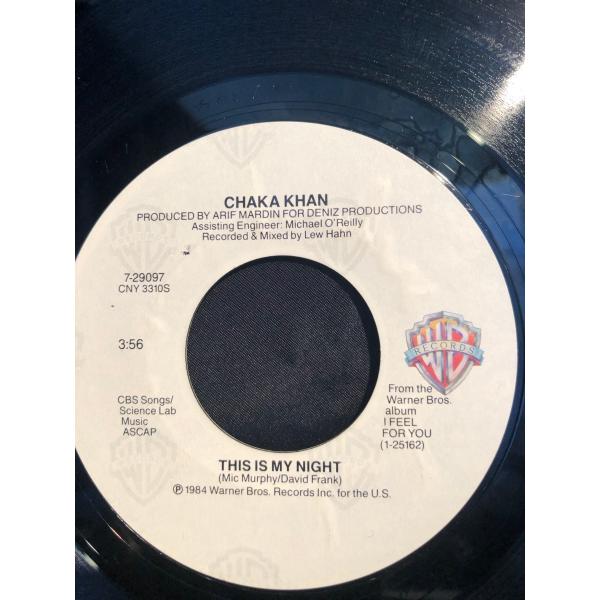Chaka Khan / This Is My Night 7inch Warner Bros. R...