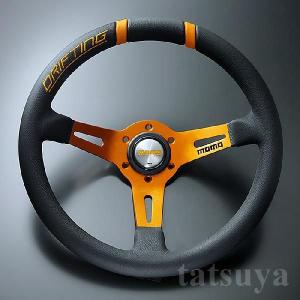 【新品未使用】momo DRIFTING ステアリング 本体 φ33 RED MOMO ステアリング DRIFTING（ドリフティング） ブラックレザー