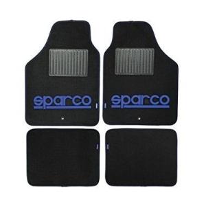 Sparco SPC フロアマット ブラック/ブルーロゴ 4枚セット