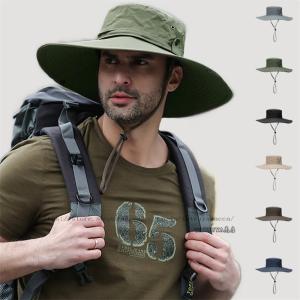 帽子 メンズ 大きいサイズ サファリハット アドベンチャーハット 登山 ツバ広 UVカット 釣り レディース 日よけ 紫外線対策 キャンプ アウトド カッコイイ