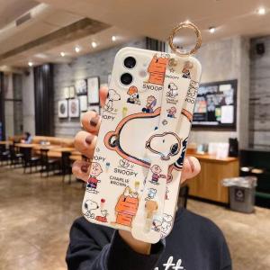 可愛い 腕ひも SNOOPY スヌーピー 耐衝撃 iPhone11 pro 12mini XR ケース iPhoneX iPhonxsmax スマホケース シリコン 軽量