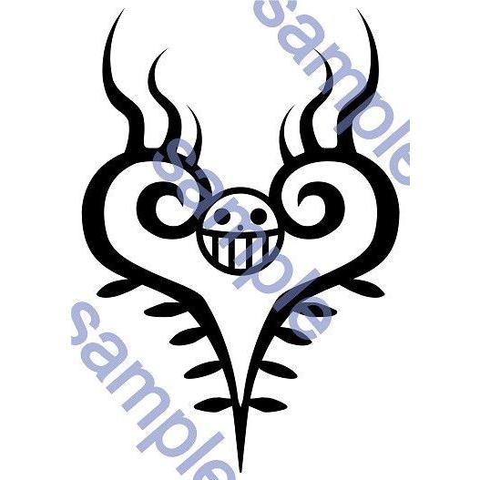 ONE PIECE　(ワンピース） 　トラファルガー・ロー　(2)胸（原作Ver）　コスプレ用タトゥ...