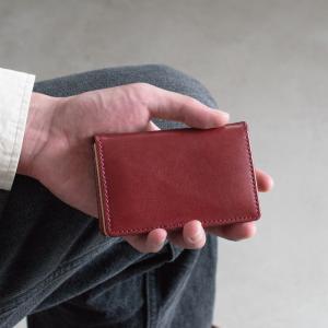名刺入れ メンズ 本革 名入れ 50枚収納 大...の詳細画像5