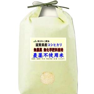 米 5kg 無農薬 滋賀県産 コシヒカリ 特別栽培農産物 お米 5キロ 令和5年産 玄米 白米 7分づき 5分づき 3分づき オーダー精米 ご注文後に精米 送料無料｜お米のたわら屋