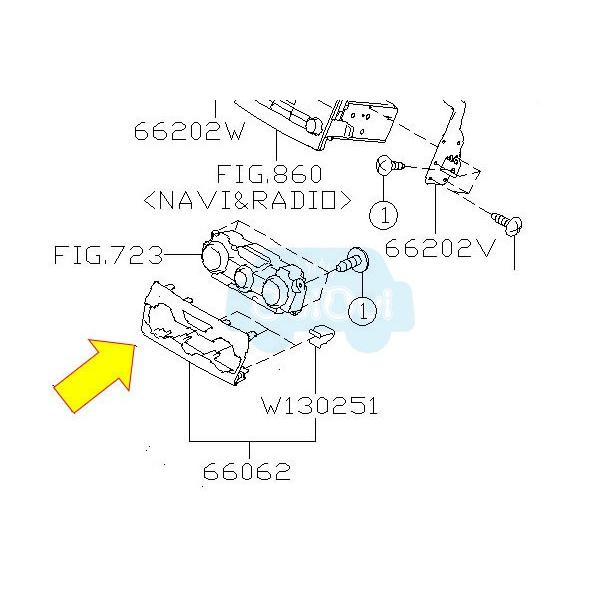 ※品薄状態です※66062FL010【スバル純正】ヒーターコントロールカバー　XV　GT系アプライド...