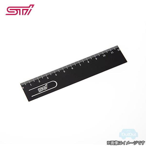 STSG21100750【スバル公式】STI ステンレススケール(ブラック)【メール便OK】【SUB...