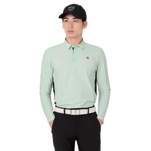 テーラーメイド ゴルフ サイドロゴ L/S ポロ / アイスミント / TL379 / M19474｜taylormadegolf