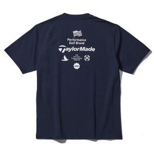 テーラーメイド ゴルフ FLAG BACK PRINT S/S TEE / ネイビー / TL634 / M20675
