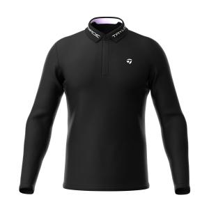 テーラーメイド ゴルフ ツアーTM シック L/S ポロ / ブラック / TL071 / U21477｜taylormadegolf