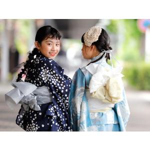 子ども 浴衣 セパレート へこ帯 2点セット ...の詳細画像3