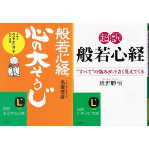 般若心経心の大そうじ　名取芳彦　超訳般若心経　境野勝悟の２冊セット　文庫本｜tb-store