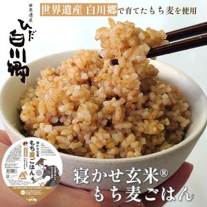 白川村産 寝かせ玄米もち麦ごはん 12食 玄米 白川郷 国産 寝かせ玄米 もち麦 玄米ごはん パック もち麦 玄米 パックごはん セット 健康志向 非常食
