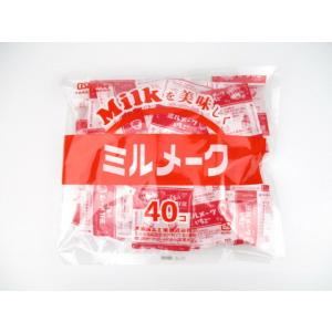 大島食品工業 ミルメーク いちご 顆粒 (6g×40) 送料無料 ストロー付き 給食