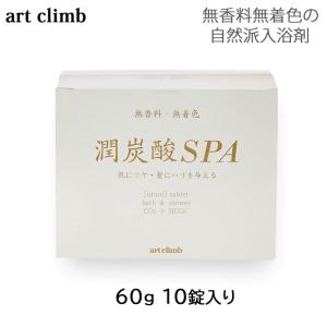 潤炭酸SPA BS (60g×10個入) art climb 入浴剤 無香料 無着色 (送料無料)｜tbgm