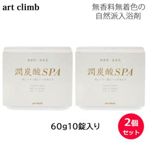(2個セット) 潤炭酸SPA BS (60g×10個入) art climb 入浴剤 無香料 無着色 (送料無料)｜tbgm