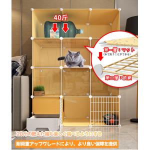 猫用ケージ トイレ付き 2段 キャットケージ 猫 ケージ 組立簡単 猫用ケージ トイレ付き 2段 キャットケージ 猫 ケージ 組立簡単