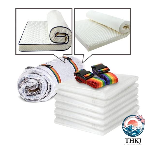 ふとん圧縮袋 布団圧縮袋 衣類圧縮バッグ 真空パック袋 収納袋 大型ふとん ラテックスマットレス メ...