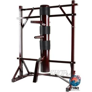 木人 壁詠春拳杭装置 木製のスプリングアームを備えた武道訓練用ダミー THKJ 屋内ホームカンフートレーナーツール 使いやすい おすすめ 人気 注目アイテム