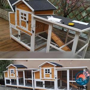 鶏用ケージ木製 鳥かご飼育ケージ 鳩の檻 83...の詳細画像2