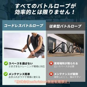 携帯型 コードレスバトルロープ 自宅用 バトル...の詳細画像2
