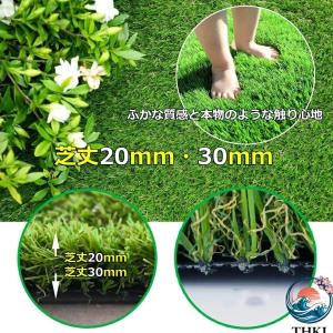 耐久性の人工芝 ロール ベランダ 庭 芝生マッ...の詳細画像2