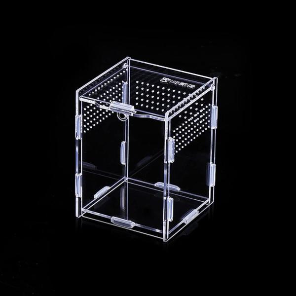 爬虫類?両生類用飼育ケース 透明 飼育容器 飼育ケージ 爬虫類飼育箱 小動物用 複数のサイズ アクリ...